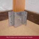 Ver mais imagens de Kit com 6 Cadeiras de Jantar - Milla Cinza/Marrom