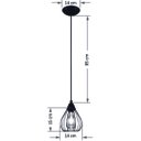 Ver imagem 2 de Pendente Aramado Teardrop Preto Sala Quarto Cozinha Banheir