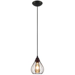 Pendente Aramado Teardrop Preto Sala Quarto Cozinha Banheir - 1