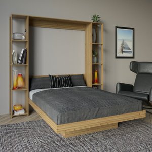 Cama Articulada de Casal com 8 Prateleiras e 2 Nichos 209,9x198,5cm Cm8040