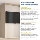 Ver imagem 7 de Painel para TV até 48 Polegadas 120x180cm Liso Aruá CabeCasa MadeiraOriginals Off White
