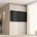 Ver imagem 1 de Painel para TV até 48 Polegadas 120x180cm Liso Aruá CabeCasa MadeiraOriginals Off White