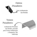 Ver imagem 4 de Kit 20 Puxador Drop Alumínio Porta Gaveta Móveis Planej 30cm - Prata