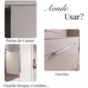 Ver imagem 5 de Kit 20 Puxador Drop Alumínio Porta Gaveta Móveis Planej 30cm - Prata