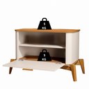 Ver mais imagens de Mesa de Cabeceira Buriti com Puxador e Pés em Madeira Maciça