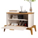 Ver imagem 5 de Mesa de Cabeceira Buriti com Puxador e Pés em Madeira Maciça