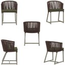 Ver imagem 5 de Mesa com 4 Cadeiras e Noronha Estofado 13 Trama Original Marrom
