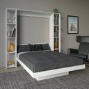 Ver imagem 1 de Cama Articulada de Casal com 8 Prateleiras e 2 Nichos 209,9x198,5cm CM8040 Branco