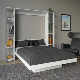 Cama Articulada de Casal com 8 Prateleiras e 2 Nichos 209,9x198,5cm Cm8040 - 1
