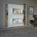 Ver imagem 2 de Cama Articulada de Casal com 8 Prateleiras e 2 Nichos 209,9x198,5cm CM8040 Branco