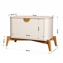 Ver imagem 4 de Mesa de Cabeceira com Puxador e Pés em Madeira Maciça Buriti