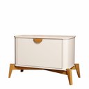 Ver imagem 3 de Mesa de Cabeceira com Puxador e Pés em Madeira Maciça Buriti