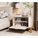 Ver imagem 7 de Mesa de Cabeceira com Puxador e Pés em Madeira Maciça Buriti