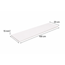 Ver imagem 2 de Prateleira 100x20 Mdp 15mm Suporte Invisível Flutuante + Kit