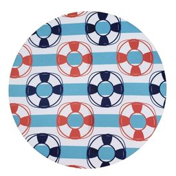 Kit 4 Capas para Sousplat Replica Naútico 35cmx35cm Azul - 1