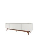 Ver imagem 6 de Rack com Painel para TV até 75 Polegadas MDF 180CMX187,9cm Pés em Madeira Maciça Flynt Oslo Bege