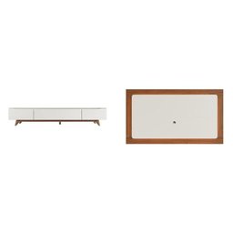 Rack com Painel para Tv até 75 Polegadas 180cm Flynt Oslo - 4
