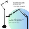 Suporte Pedestal Articulado Universal P/ Tablet e Smartphone - 3