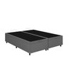 Base Box Baú Casal Bipartido Hiperfort Blindado 138x188x42 Linhão Cinza - 2