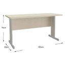 Ver imagem 3 de Mesa para Escritório Diretor Versátil 150cm Kappesberg Teca Itália