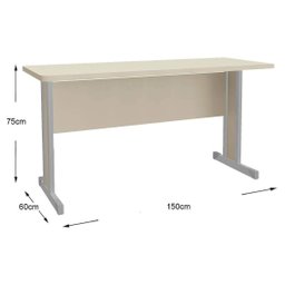 Mesa para Escritório Diretor Versátil 150cm Kappesberg Teca Itália - 3 Mesa para Escritório Diretor Versátil 150cm Kappesberg Teca Itália - 3
