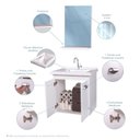 Ver imagem 3 de Gabinete de Banheiro com Espelheira Kit Brasilia 45cm Branco