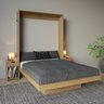 Cama Articulada de Casal 209x198cm com 2 Mesas de Cabeceira, Nichos e Gavetas Cm8041 - 1