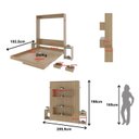 Ver imagem 4 de Cama Articulada de Casal 209x198cm com 2 Mesas de Cabeceira, Nichos e Gavetas Cm8041