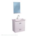 Ver imagem 3 de Gabinete de Banheiro com Espelheira Kit Guarulhos 50cm Branco