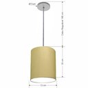 Ver imagem 2 de Lustre Luminária Pendente Vivare Free Lux Pe-4102cz Cúpula em Tecido 13x30cm