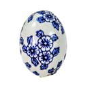 Ver imagem 1 de Ovo de Páscoa Decorativo 8x5cm Porcelana Azul e Branca C