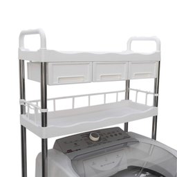 Rack com Prateleiras e Gavetas para Maquina de Lavar Roupas - 4
