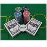 Jogo Poker 100 Fichas Numeradas 2 Baralhos Toalha Ficha Cassino - 4