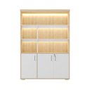 Ver imagem 3 de Estante para Escritório com Luz de Led 3 Portas com Chave Tamburato