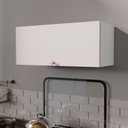 Ver imagem 1 de Armário Aéreo Planejado Porta Basculante 80cm Arizona CabeCasa MadeiraOriginals Branco/Cobre