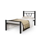 Ver imagem 1 de Cama Solteiro Josi Reforçada 100% Aço Estilo Industrial - Preto