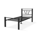 Ver imagem 4 de Cama Solteiro Josi Reforçada 100% Aço Estilo Industrial - Preto
