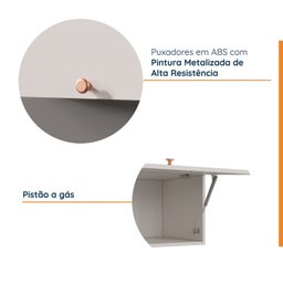 Armário Aéreo Porta Basculante 90cm Arizona CabeCasa MadeiraMadeira - 3
