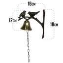 Ver imagem 2 de Sino Passarinho Grande Envelhecido com Betume Artesanalmente