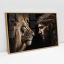 Ver imagem 2 de Quadro Decorativo Jesus Leão Sala Quarto Casa Escritório