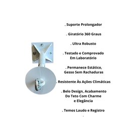 Gancho Extensor de Balanço 23 a 35 Cm Teto Lambril ou Gesso - 2