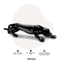 Ver imagem 4 de Escultura Estátua Decorativa Pantera Ataque Gigante 55cm:preto Brilho