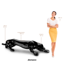 Ver imagem 3 de Escultura Estátua Decorativa Pantera Ataque Gigante 55cm:preto Brilho