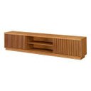 Ver imagem 1 de Rack Logan 220cm para TV até 75" 2 Portas Ripadas Mavaular:Naturalle