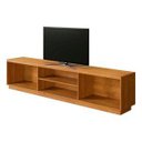 Ver imagem 7 de Rack Logan 220cm para TV até 75" 2 Portas Ripadas Mavaular:Naturalle