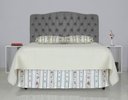 Ver imagem 4 de Cabeceira de Cama Box Casal 138 Cm Dunas Casavezi Suede Veludo Cinza Escuro