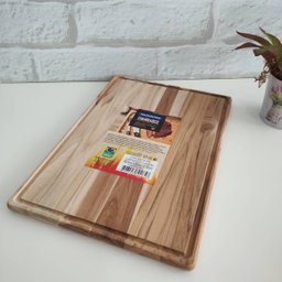 Tábua de Corte Retangular 40cmx28cm Tábua de Churrasco Madeira Teca Tramontina - 7