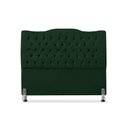 Ver imagem 2 de Cabeceira Casal Estofada Dunas - Veludo Verde