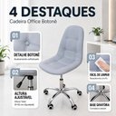 Ver imagem 5 de Cadeira para Escritório Estofada com Base Giratória Botonê