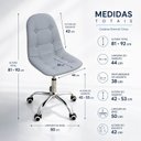 Ver imagem 3 de Cadeira para Escritório Estofada com Base Giratória Botonê